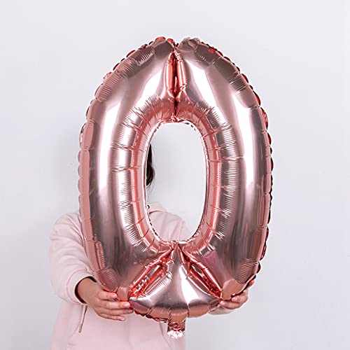Ballonnen getal 50, nummer 50 ballonnen roségoud ballonnen 50e verjaardag folieballon, getal 50 Rose Gold Nummer 50… - Image 5