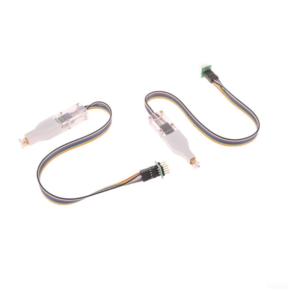 Clip di programmazione con chip SOP8 WSON8 con perni a molla per lettura IC SOIC8 QFN8 DFN8, adattatore cavo da 30 cm per scheda madre TV e riparazione ECU automobilistica (5,8 mm)