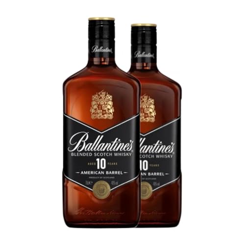 Whisky Blended Ballantine's American Barrel 10 Años 1 L (Caja de 2 Botellas de 1 L)