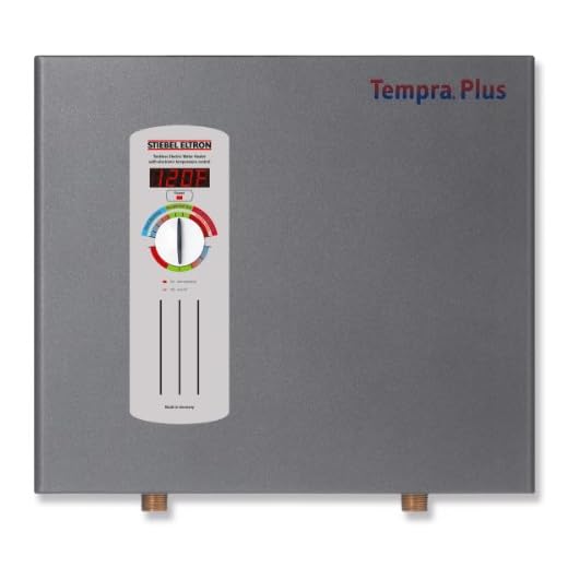 Stiebel Eltron 224199 240V, 1 Phase, 50/60 Hz, 24 kW Tempra 24 Plus Whole House Tankless Electric Water Heater, Advanced Flow Control