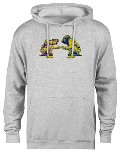 Pull à capuche gris unisexe Tiger Vs Gorilla Martial Arts - Way of Life #1