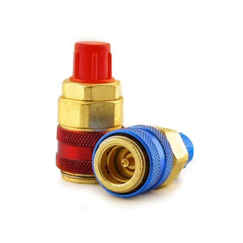 Adaptadores R134a para AC con conector SAE macho de 1/4" miniatura 4