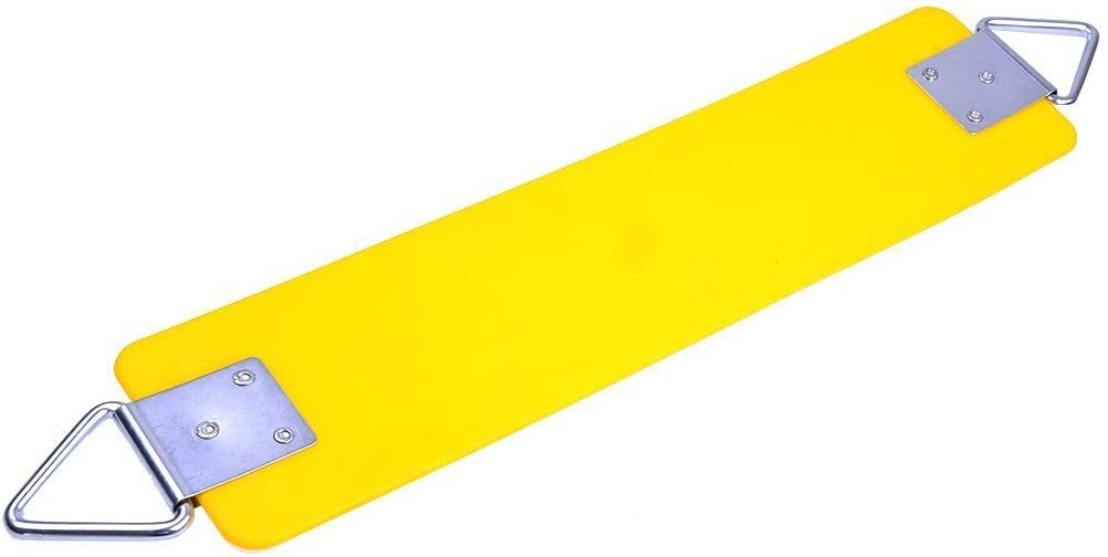 REZNOR Heavy Duty Flexible EVA Swing Seat with Metal Triangle Ring for Kids & Adults - Yellow | 300KG Weight Limit (B09SHV42Q2) Amazon Price History, Amazon Price Tracker