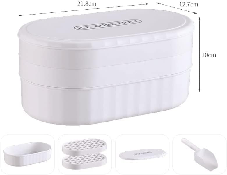 Ice Cube Household Ice Tray Freezer Frozen Ice Cube Ice Box (Color : Yellow)