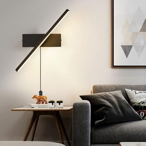 Lámparas de pared moderno minimalista con enchufe e interruptor 3
