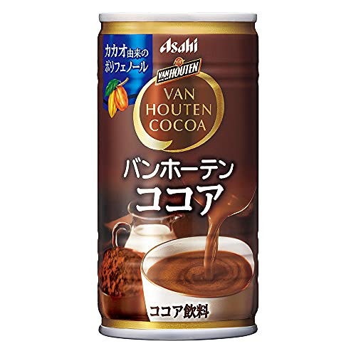 アサヒ バンホーテン ココア 缶 185g×30本入×3ケース 90本