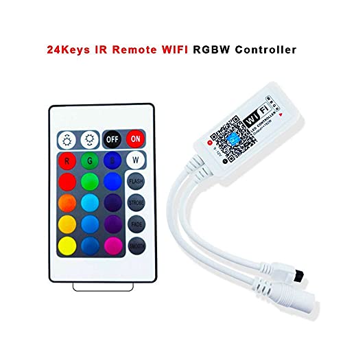 Controlador de Led RGBW 5 pinos modo temporizador wifi app remoto para smd 3528/5050 led com control