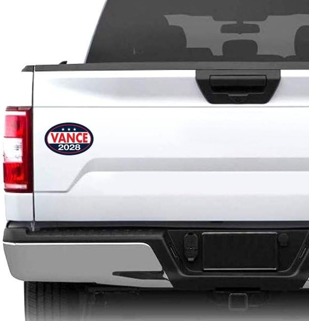 Oval Campaign Magnet, JD Vance 2028, Republican, GOP, MAGA, 6" x 4" Magnetic Bumper Sticker image 5