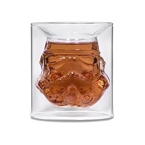 Origineel Stormtrooper omgekeerd whiskyglas, transparant, voor whisky, bourbon en whisky, 150 ml, perfect whiskyglas cadeau voor mannen – ThumbsUp!