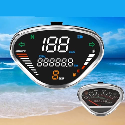 Ensemble d'instruments compteur de moto rétroéclairé haute précision DAX CT70