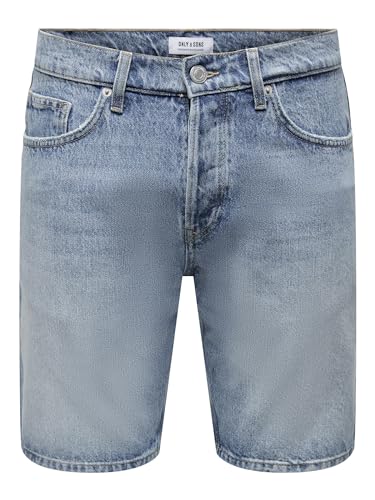 Short en jean pour homme ONLY & SONS le confort d'un bermuda en coton qui ne serre pas