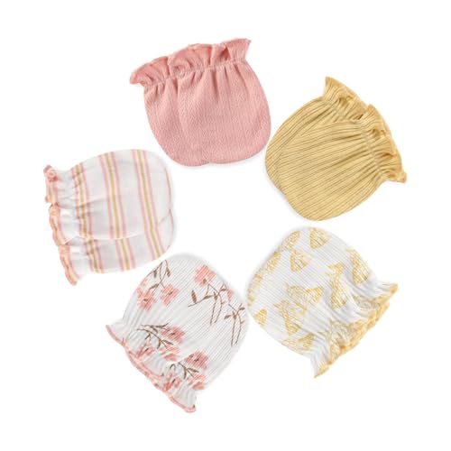5 Pack Unisex New Born Boy Girls Anti Scratch Mittens Cotton Soft Baby Gloves 0-3 Months Infant Essentials2