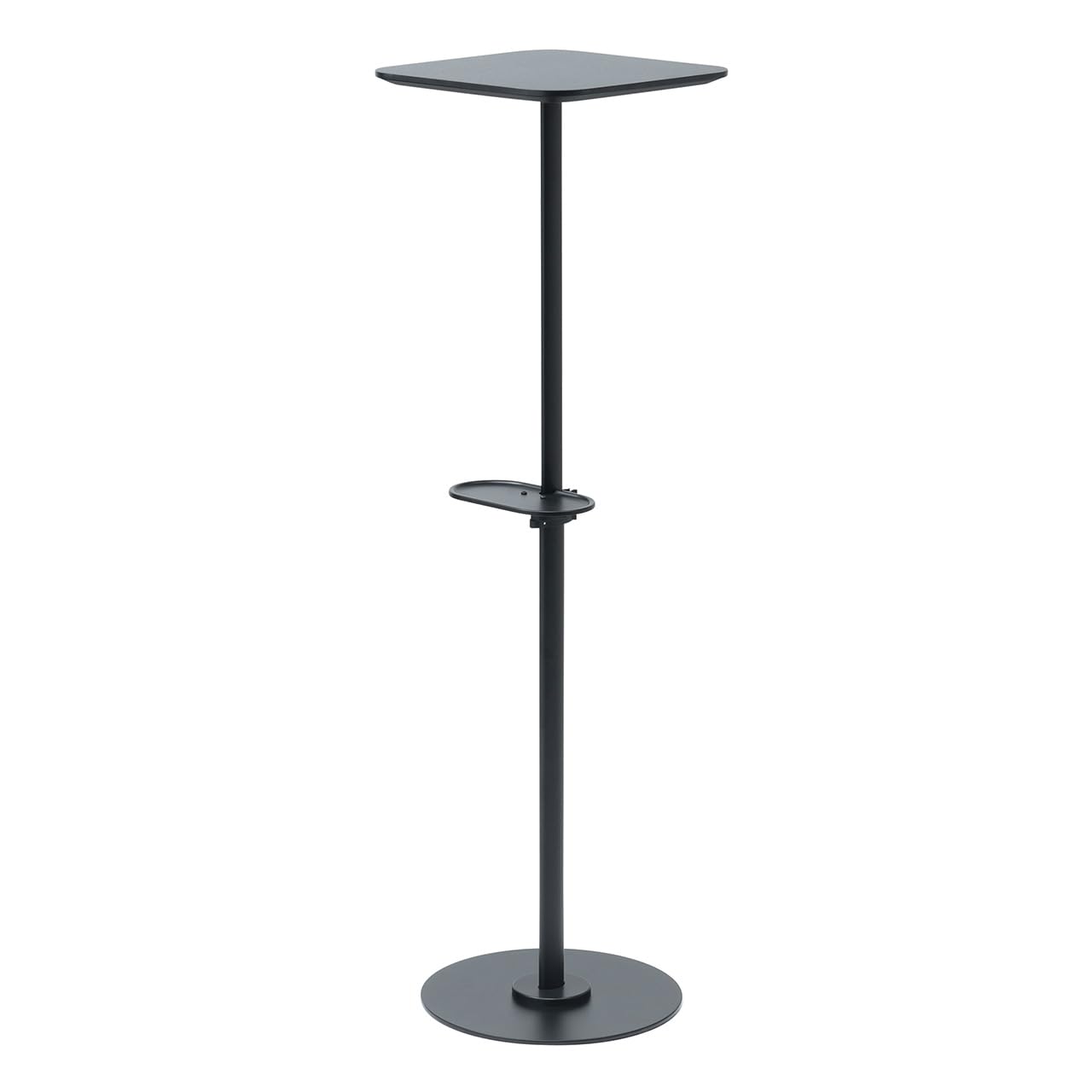 タイムセール 未使用に近い　6インチ ブラック スタンド付き 93H7CB-Z637 オカムラ モニタースタンド 角度固定本体 シルバー