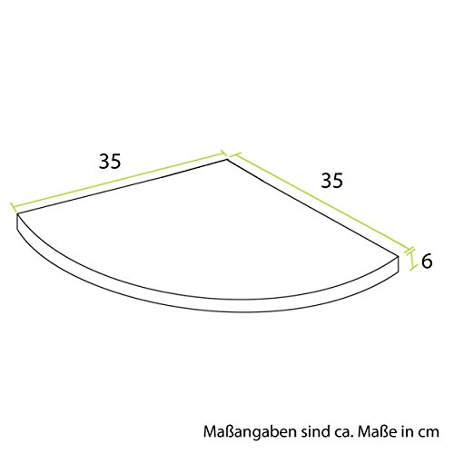 Euro Tische Glazen hoekrek 35 x 35 cm, wandrek voor badkamer, doucherek badkamer, glazen badkamerrek met 6 mm ESG-veiligheidsglas, verschillende maten (helder) - Image 6