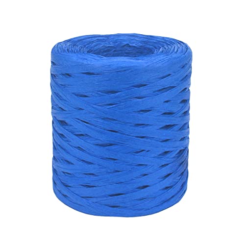 Raffia Paper Ribbon 1/4 Inch By 218 Yards For Diy Craft Gift Box Packing Paper Twine (218Yards, Blue) #TOP28