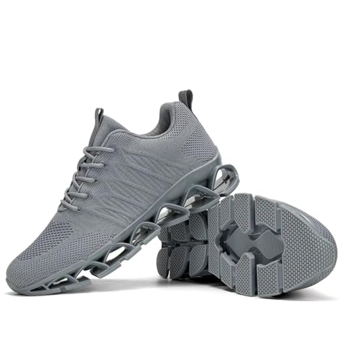 Image of Mens Slip on Running Walking Shoes Blade Tennis Casual Fashion Sneakers Comfort Non Slip Work Sport Athletic Trainer