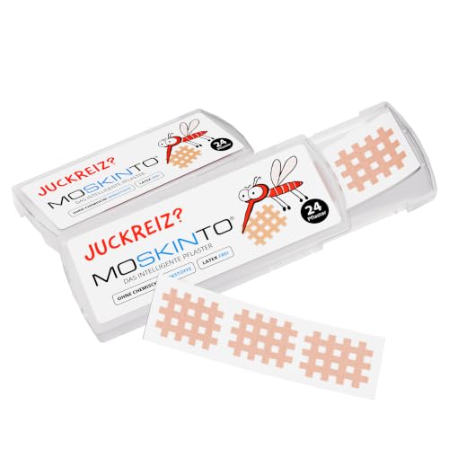 MOSKINTO Mückenpflaster bei Insektenstichen, 24 Pflaster, Beige