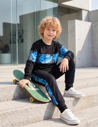 Image of Boys Clothes Boy Outfits 2-Piece Long Sleeve Sweatshirt Tops and Pants Fall Winter Outfits Set 3-14 Years