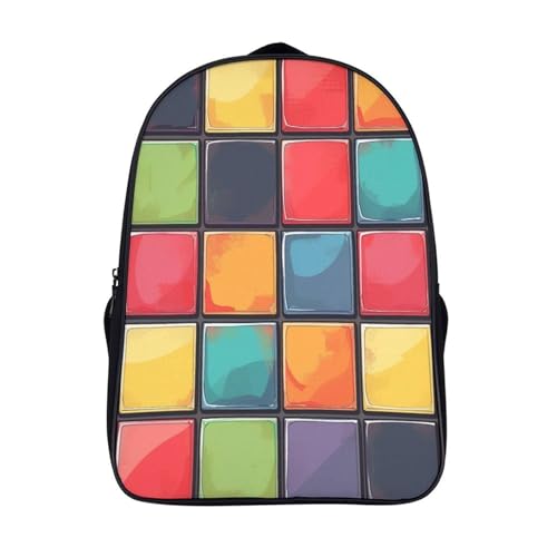 Sac à dos enfants 3D building blocks multicolore pour garçons et filles 40x28x16cm