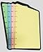 200 hojas de colores (50 x 4 col.) 90 g - Recambio con agujeros en T Disc Bound Planner - Formato DIN A5 14,5 x 20,5 cm