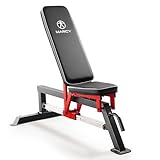 Marcy Adjustable Strength Training Utility Bench with Chrome Sliding Track SB-5429