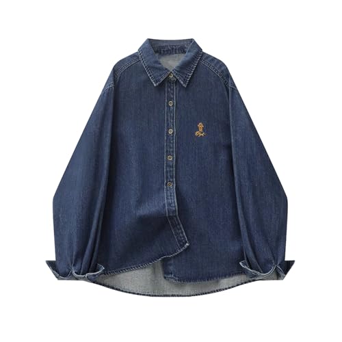 Veste femme denim printemps style coréen veste en jean bleue manches longues