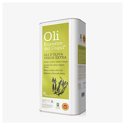 Huile d'Olive Vierge Extra Arbequina - Appellation d'Origine Protégée Les Garrigues (Catalogne) - Bidon Métal de 5 litres