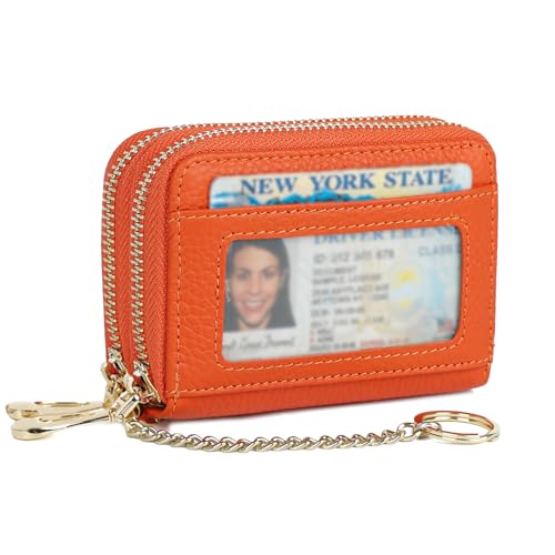 Image of imeetu Rfid Credit Card Holder,Genuine Leather Businese Card Case,Rfid Blocking Wallet for Women & Men