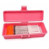 Prefilled Syringe Storage Box - Injection Organizer for 50 & 100 Unit Syringes | Insulin Syringe Case Holds 10 Syringes for Travel and Home Use | 180mm Internal Length, Case Only