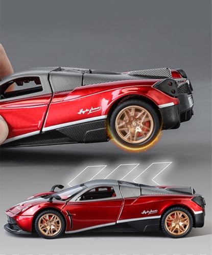 Image of Pagani Huayra 1:32 Scale Die-Cast Metal Car Toy with Pull-Back Action, Openable Doors, Lights & Sound - Premium Collectible Model Car for Kids & Adults Gift (Color as per Available Stock)