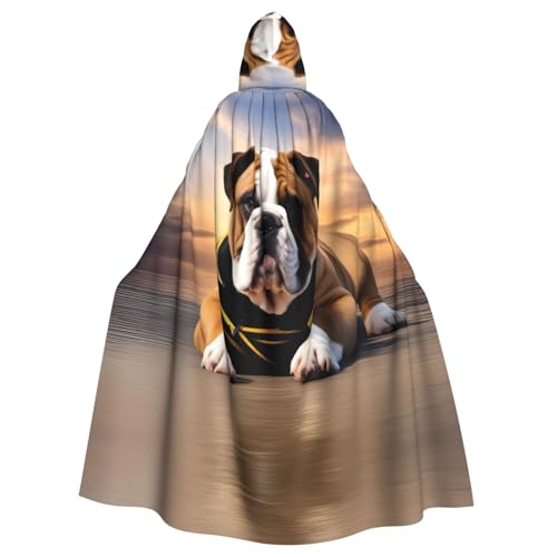 Cape de fête bouledogue anglais pour illuminer vos soirées costumées et festivals
