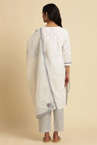 W for Woman Womens Kurta, Straight Pant & Dupatta