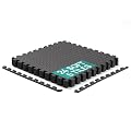 Yes4All EVA Interlocking Mats, Puzzle Floor Tiles, Foam Floor Padding with Border for Furniture, Home Space, Living Room, Garage 24 SQFT