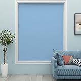Verdunkelungsrollos – Thermoisolierter, wasserdichter Stoff, einfache Installation, Seitenzug Rollos für Fenster und Türen, 100 cm Breite x 180 cm Länge, inklusive Zubehör