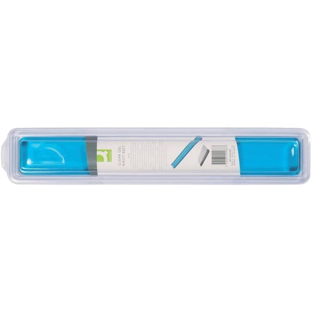 Q-Connect Blue Clear Gel Wrist Rest Ref Kf20088