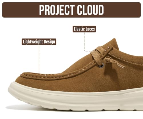 Image of Project Cloud Genuine Leather Loafers for Men - Non-Slip Mens Shoes (Dante)