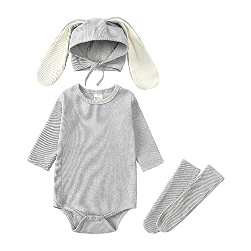 Ensemble bébé lapin en maille pour les photos de naissance