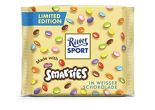 Ritter Sport White Chocolate Bar with Smarties Candy