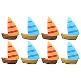 Niedliches und kleines Ornament mit Mini-Segelboot-Form und feiner Verarbeitung, unverzichtbar für Landschaftsgestaltung mit Mikrolandschaften.