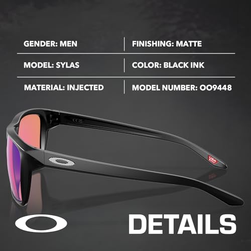 Image of Oakley SYLAS OO9448 Rectangle Shape Sunglasses With Official Eyewear Kit | Men's Sunglasses