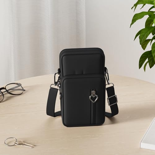 Small Crossbody Wallet Phone Bag Women Mini Crossbody Purse Cell Phone Shoulder Bag Mini Wallet Over Shoulder Strap2