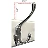 Amazon.com: Headbourne 18-Inch White Rail/Coat Rack with 4 Black Nickel ...