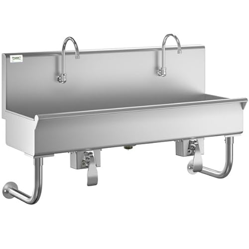 Wall-Mounted Stainless Steel Hand Sink (48x17.5)