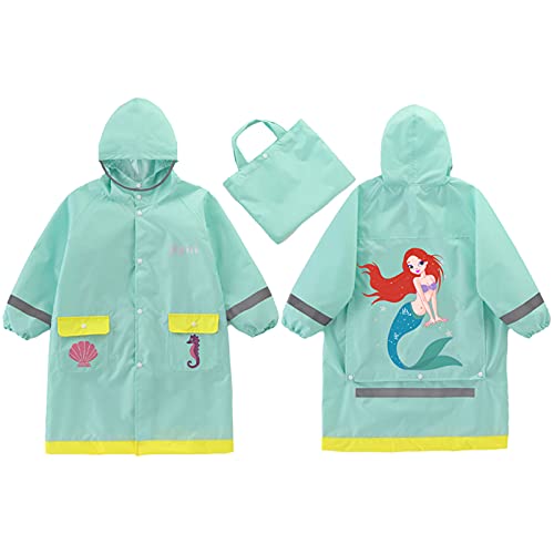 Keyck Regenjas Kinderen Regenponcho Regenjassen Waterdicht Ademend Regenkleding Lichtgewicht Regenpak Wandelen Meisjes… - Image 4