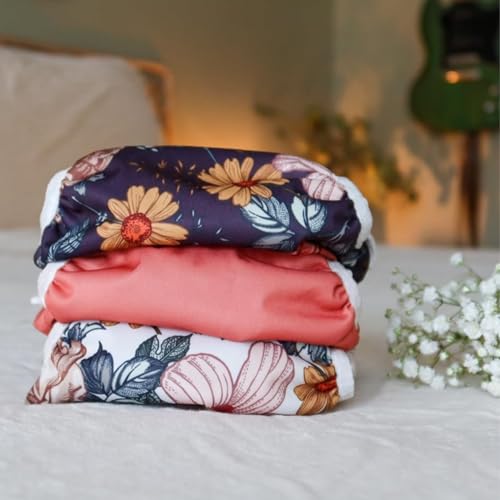 Image of Nora's Nursery Swim Diapers with Wet Bag | 3 Pack | One Size Fully Adjustable
