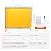 Happybuy Welding Screen with Frame,6' x 8' Welding Curtain Screen,Flame-Resistant Vinyl Welding Protection Screen on 4 Swivel Wheel (2 Lockable),Moveable & Professional for Workshop/Industrial, Yellow