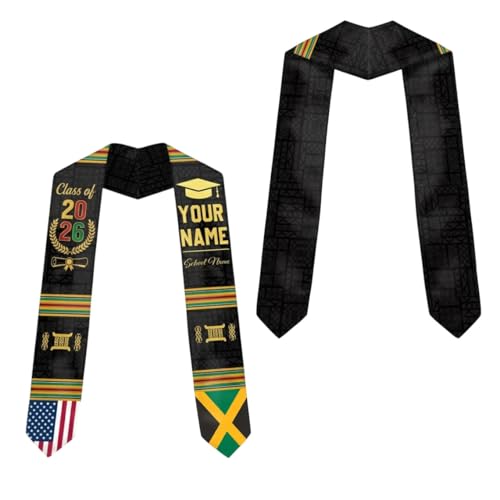 Personalized African Flag Graduation Sash 2026, Custom African Graduation Stole, Graduations Stole Africans American, Africa Graduations Sash, Stoles Class Of 2026/7