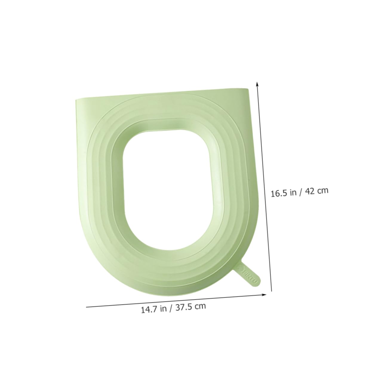 Angoily 2 Pack Home Waterproof Toilet Seat Covers Washable Thicker Pads Reusable Seat Warmers Soft Comfort Green Decoration