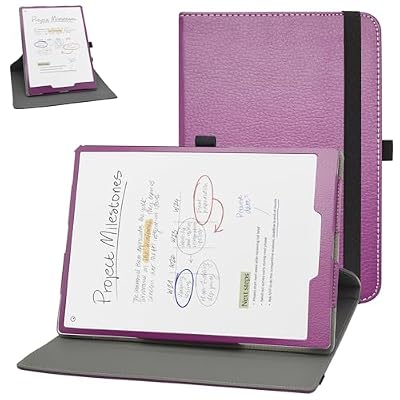 Tablet Cover for Remarkable Paper Pure 10.3,360 Degree Rotary Stand with Creative Cover for Remarkable Paper Pure 10.3 Tablet Case,Purple