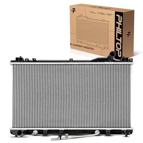 Image of PHILTOP Core Radiator Compatible with 2002-2006 Camry 3.0L, 2004-2006 ES330, 2004-2008 Solara 3.3L, 2002-2003 ES300, 2004-2006 Camry 3.3L Transmission Oil Cooler Included